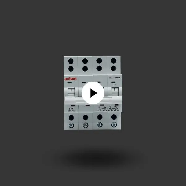 Electrical MCB Changeover Switch for automatic load switching